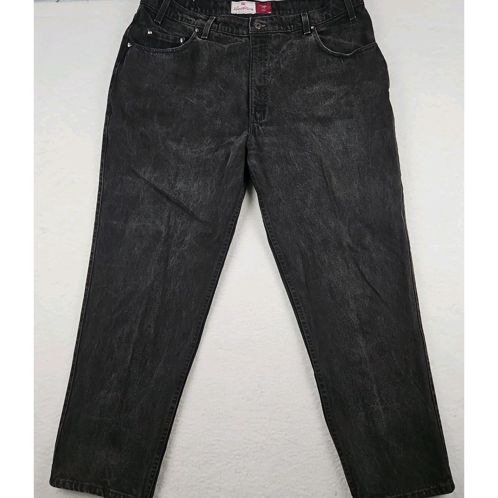 Vintage Levi's 545 Loose Fit Jeans Mens 44x30 Black Denim Orange Tab 90s Cotton